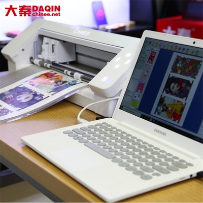 विनाइल स्टिकर्स के लिए Daqin लैमिनेशन DIY कटिंग स्टिकर मशीन