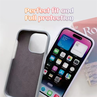 Iphone 14 / 14PRO / 14 PRO MAX / 13 / 13PRO के लिए मोबाइल शॉकप्रूफ सेल फोन बैक कवर जेली लिक्विड सिलिकॉन केस