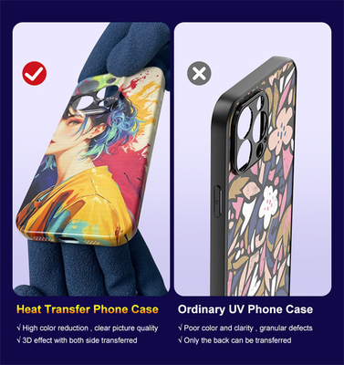 DIY फोन केस प्रिंटिंग मशीन कस्टम सबलिमेशन प्रिंटिंग For Iphone 15 13 12 प्रो मैक्स केस