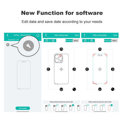 Daqin IDSKIN स्मार्टफोन स्क्रीन प्रोटेक्टर कटिंग मशीन 20 इंच फोन स्क्रीन और बैक ग्लास प्रोटेक्टर फिल्म के लिए उपयोग करें