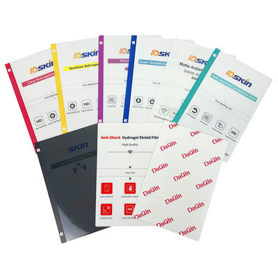 उच्च गुणवत्ता कस्टम पीवीसी 3डी स्क्रीन प्रोटेक्टर प्रीमियम मोबाइल फोन बैक स्किन स्टिकर वाटरप्रूफ टीपीयू पेपर सामग्री रॉ स्टॉक के साथ