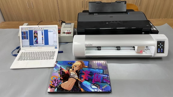 Design OEM Laptop Skin Making Machine , Laptop Skin Heat Press Machine